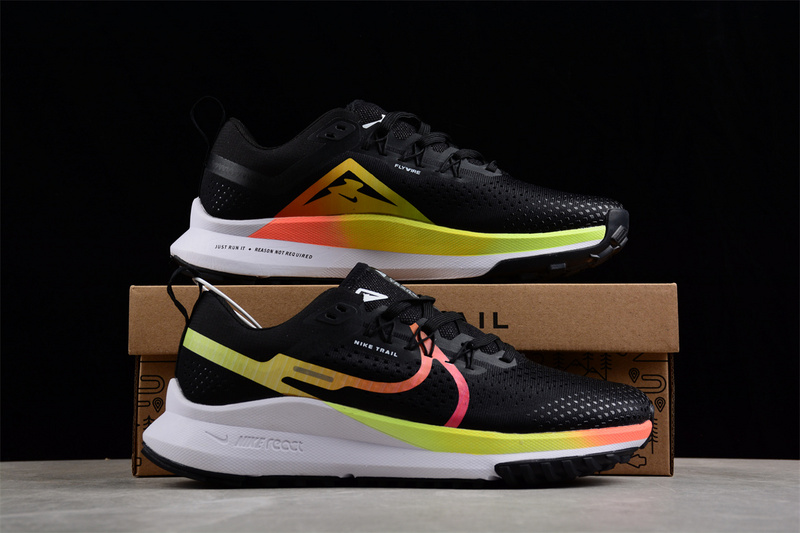 React Pegasus Trail 4 Black/Lime/White-Yellow 27