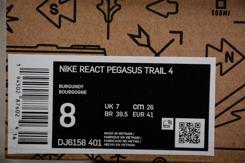 React Pegasus Trail 4 Dark Red/Black/Red 3