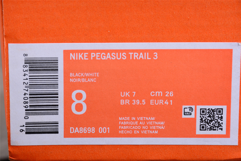 Zoom Pegasus Trail 3 Black/Dark Smoke Grey/Pure Platinum 27