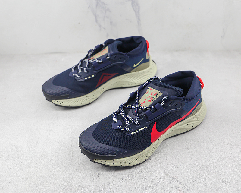 Air Pegasus Trail 3 Navy Blue/Beige/Red 11