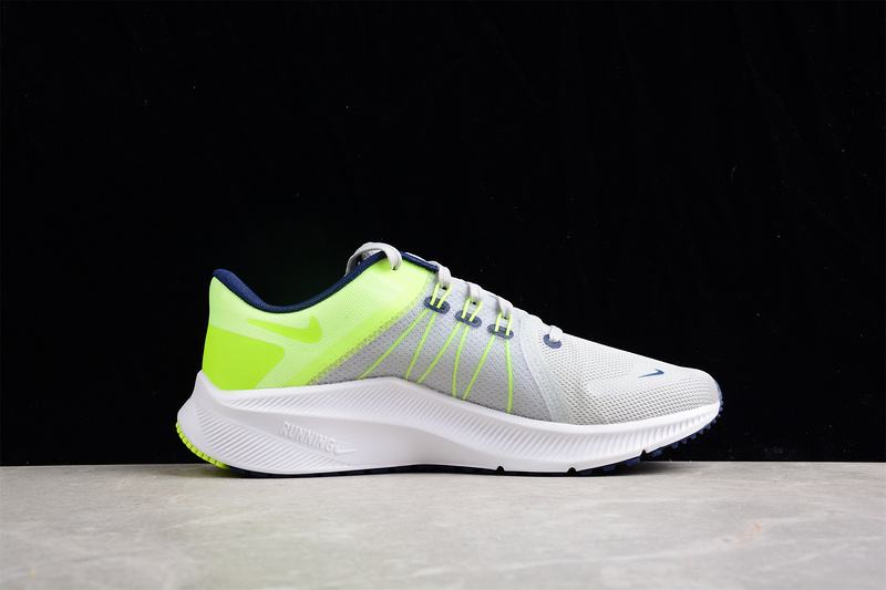 Quest 4 Running Shoes Grey/Navy Blue/Yellow 9