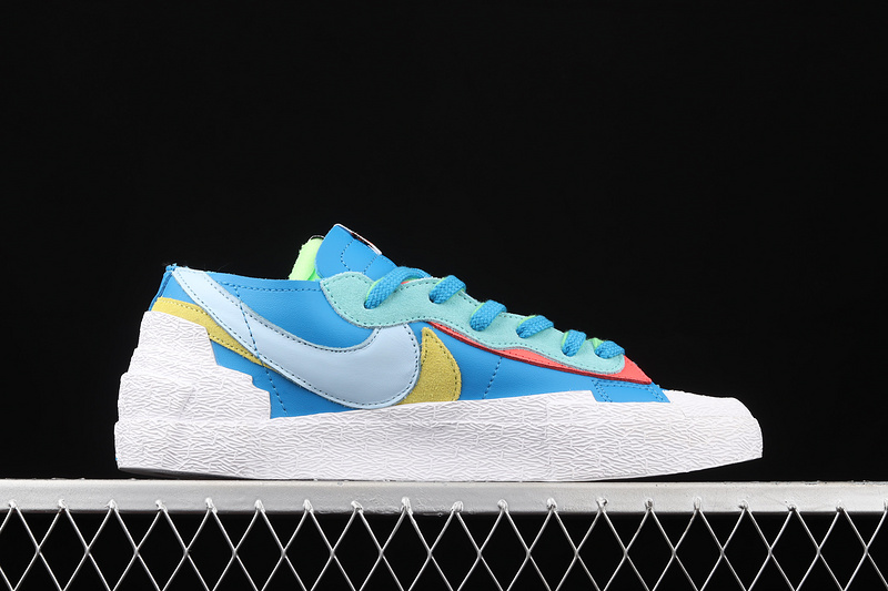 Sacai X Kaws X Blazer Low Blue/White/Multi-Color 3