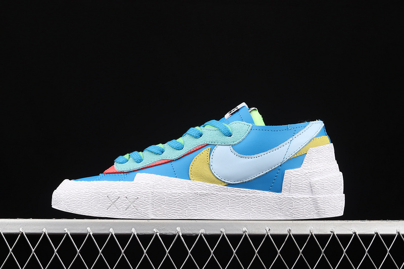 Sacai X Kaws X Blazer Low Blue/White/Multi-Color 19