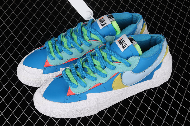 Sacai X Kaws X Blazer Low Blue/White/Multi-Color 21