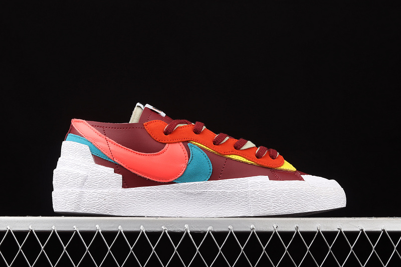 Sacai X Kaws X Blazer Low Red/White/Multi-Color 29