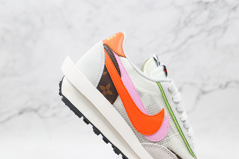 Sacai X Ldv Waffle Medium Grey/Orange/Pink 5