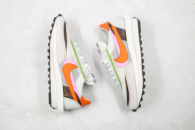 Sacai X Ldv Waffle Medium Grey/Orange/Pink 13