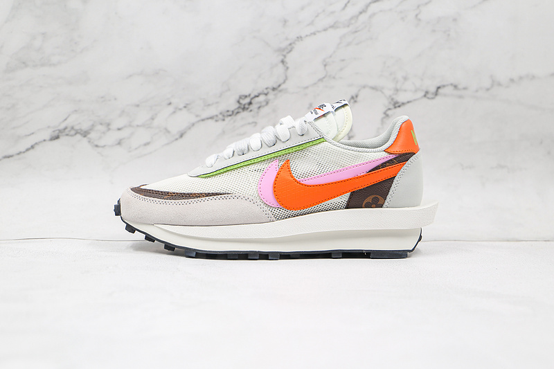 Sacai X Ldv Waffle Medium Grey/Orange/Pink 17