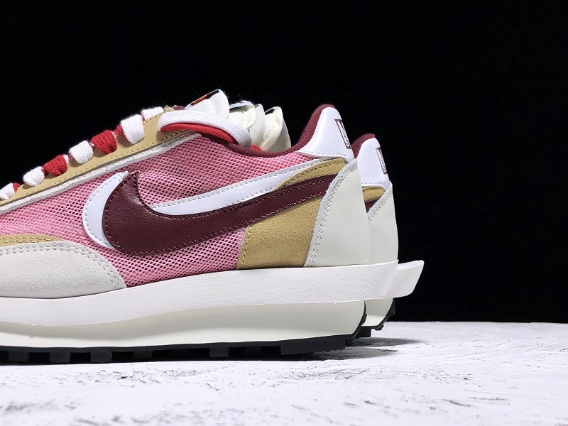 Sacai X Lvd Waffle Daybreak Swoosh Pink/Gery/White-Red 21