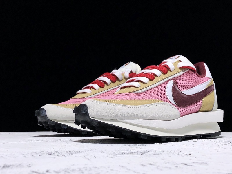 Sacai X Lvd Waffle Daybreak Swoosh Pink/Gery/White-Red 25