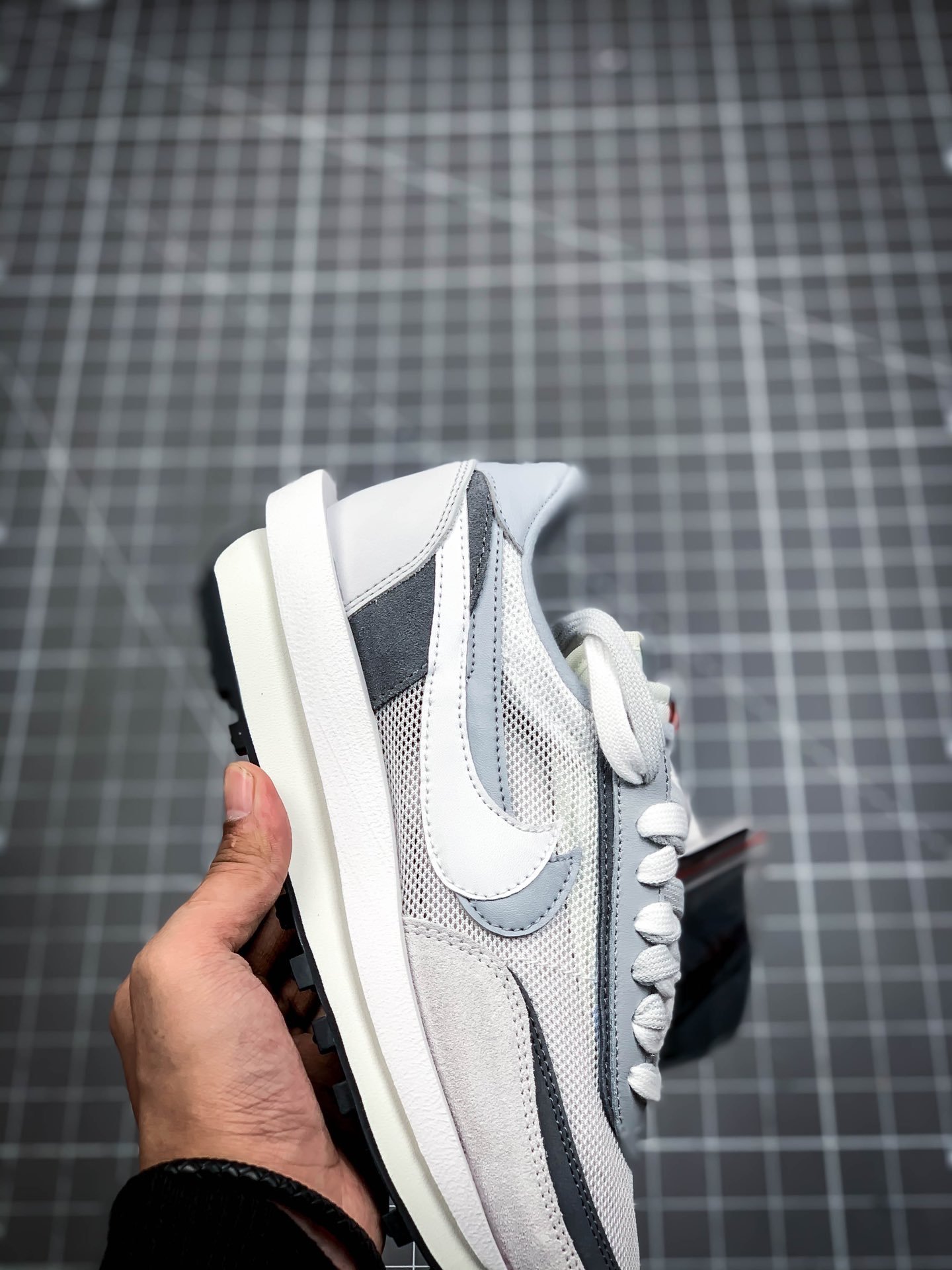 Lvd Waffle X Sacai-Grey White/Dark Grey/Grey 13