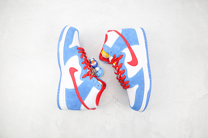 Dunk High Sb Doraemon Light Photo Blue/Speed Yellow/University Red 13