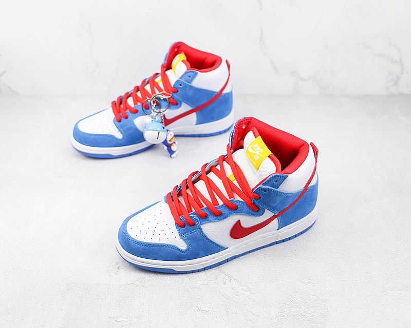 Dunk High Sb Doraemon Light Photo Blue/Speed Yellow/University Red 15