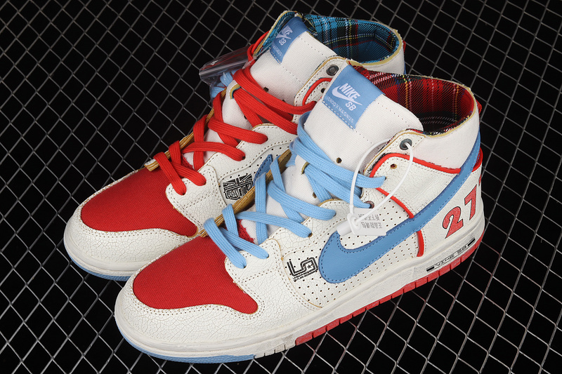 Ishod Wair X Magnus Walker X Dunk High Pro Sb Urban Outlaw White/Blue/Red 9