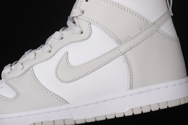 Sb Dunk High White/White/Vast Grey 21