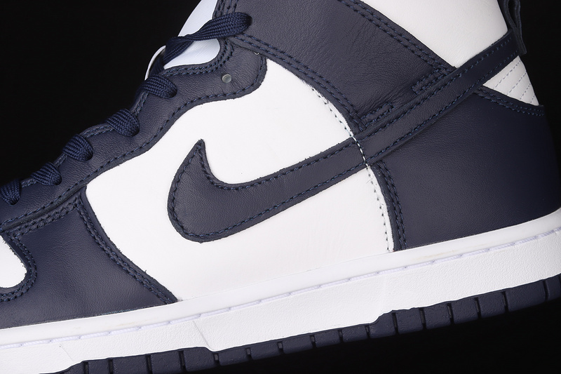 Sb Dunk High White/White/Midnight Navy 17