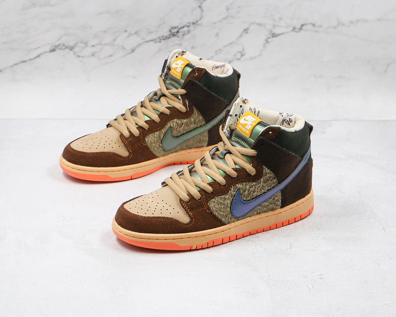 Concepts X Dunk High Pro Sb Turdunken Rattan/Parachute Beige/Orange Chalk/Brown 3