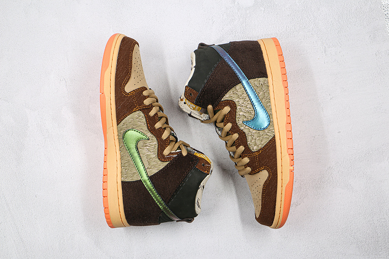 Concepts X Dunk High Pro Sb Turdunken Rattan/Parachute Beige/Orange Chalk/Brown 7