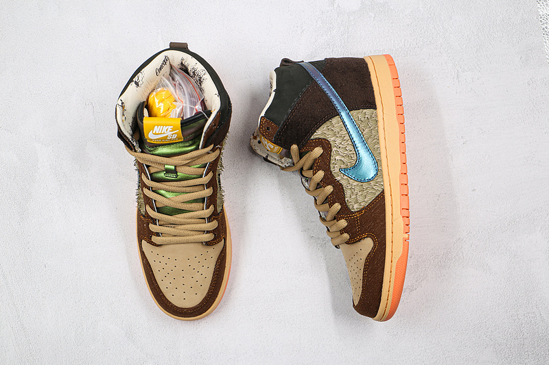 Concepts X Dunk High Pro Sb Turdunken Rattan/Parachute Beige/Orange Chalk/Brown 19