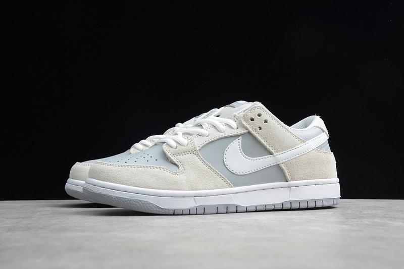 Sb Dunk Low Summit White/White-Wolf Grey 27