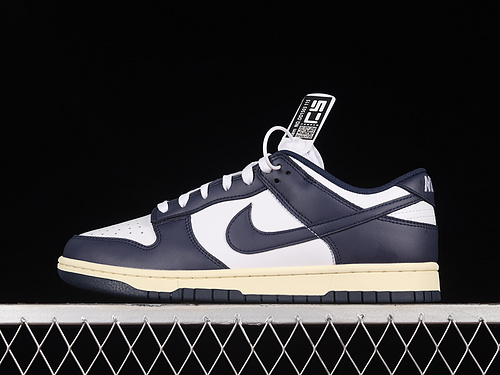 Sb Dunk Low Navy Blue White/Midnight Navy 21