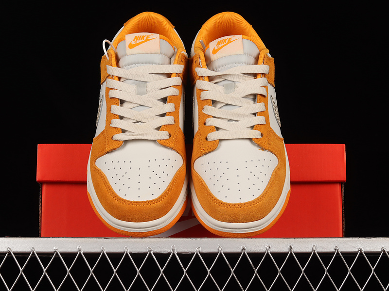 Dunk Low As Safari Swoosh Kumquat/Light Bone-Dark Driftwood 3