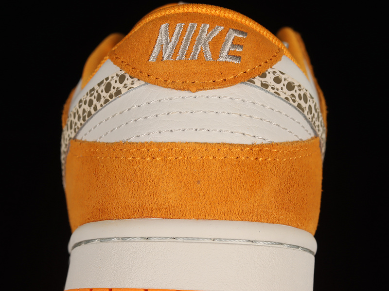 Dunk Low As Safari Swoosh Kumquat/Light Bone-Dark Driftwood 5