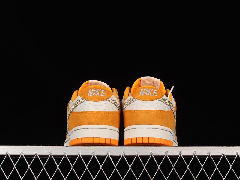 Dunk Low As Safari Swoosh Kumquat/Light Bone-Dark Driftwood 13