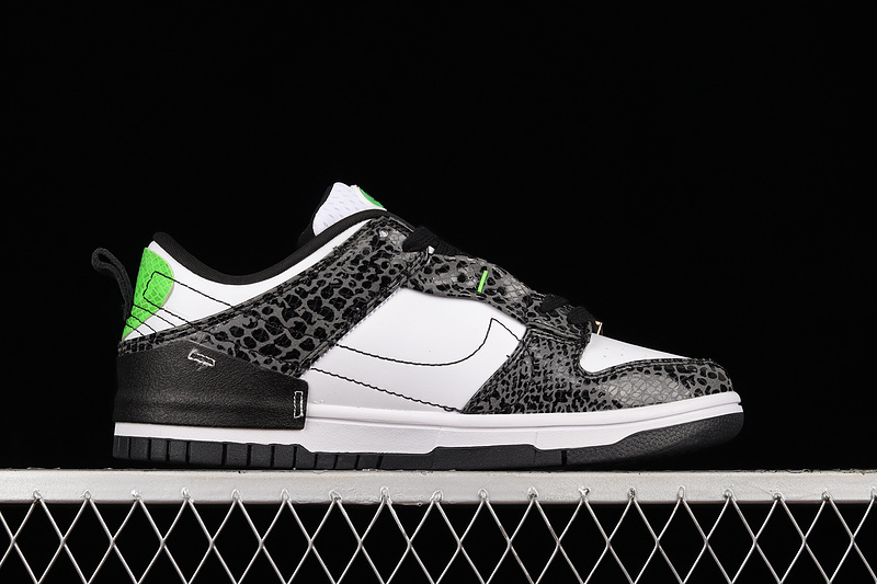 Wmns Dunk Low Disrupt 2 'Just Do It - Black Snakeskin'red/White 27