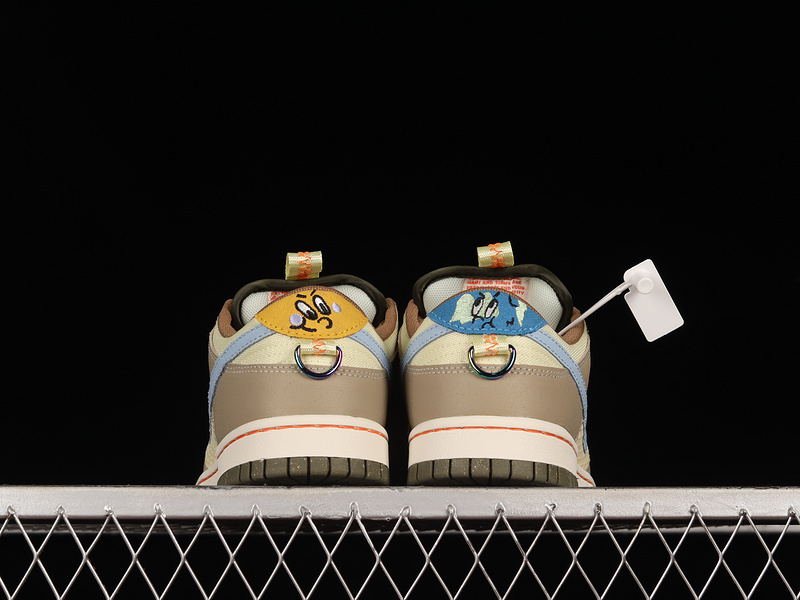 Dunk Low Cartoon Yellow/Tan-Blue 15