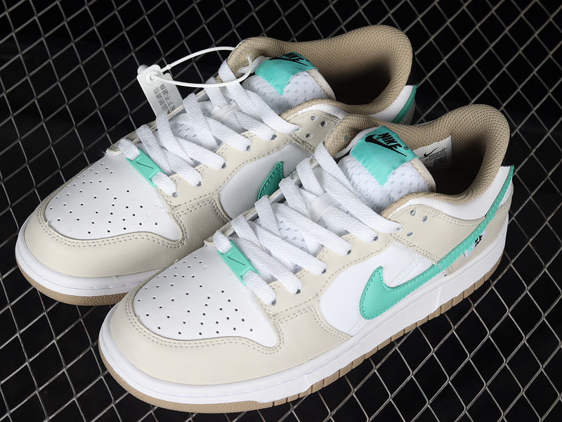 Dunk Low Split Seam White Tan Mint White/Tan-Mint 23