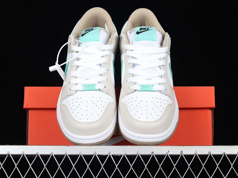 Dunk Low Split Seam White Tan Mint White/Tan-Mint 27