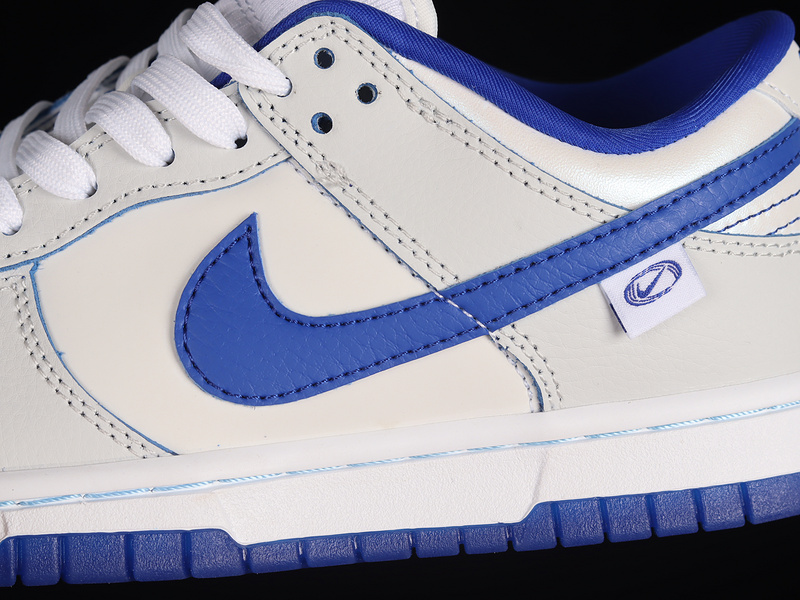 Sb Dunk Low White/White/Game Royal/Sail 3