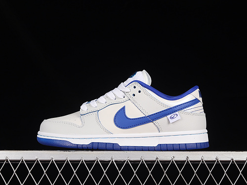 Sb Dunk Low White/White/Game Royal/Sail 7