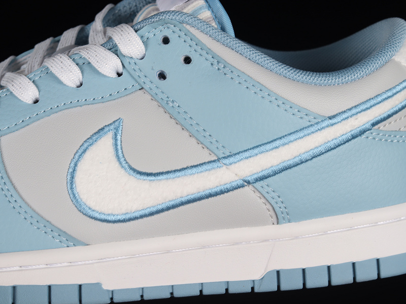 Dunk Low Fleece Swoosh Light Blue 5