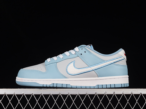 Dunk Low Fleece Swoosh Light Blue 15