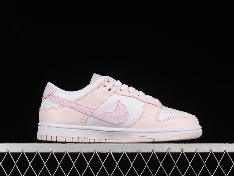 Dunk Low White/Medium Soft Pink/Pearl Pink 9