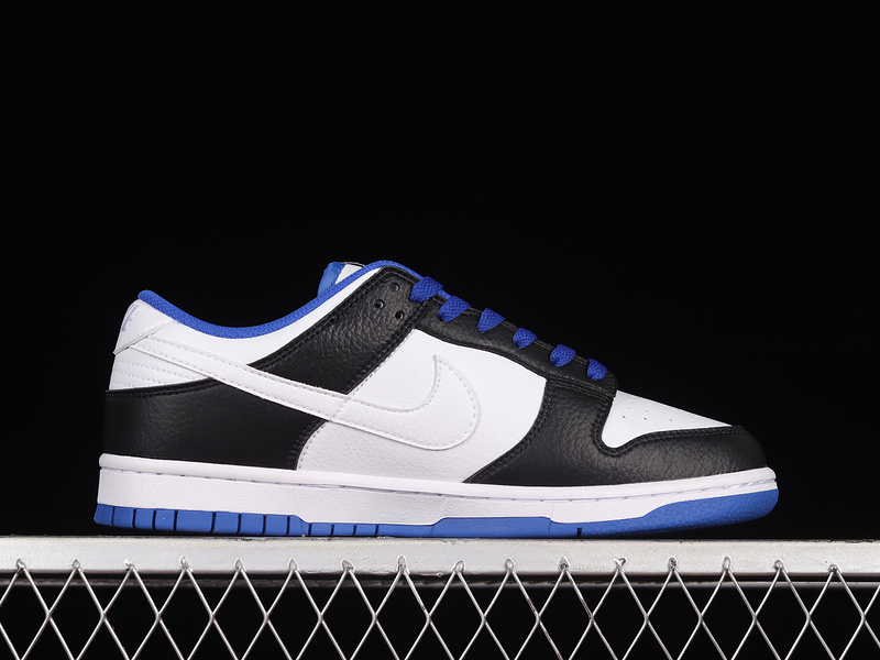 Dunk Low White/White/Black/Game Royal 7