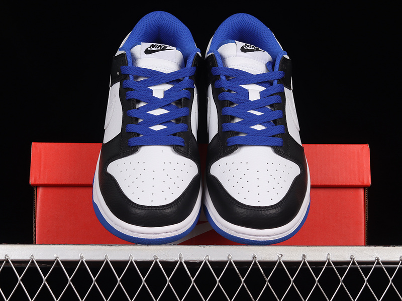 Dunk Low White/White/Black/Game Royal 15