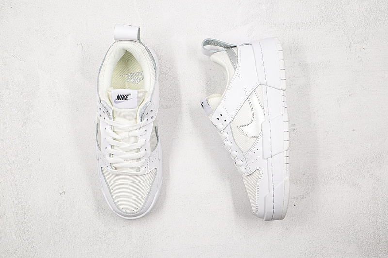 Sb Dunk Low Disrupt White/Metallic Silver/White 11