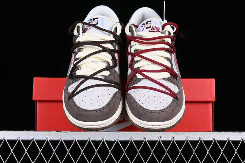 Dunk Low Sb 85 White/Red/Grey/Brown 7