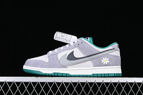 Sb Dunk Low 85 White/Grey/Black/Green 7