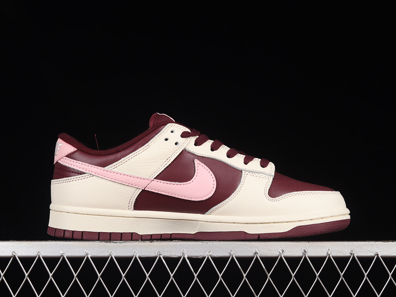 Dunk Low Valentine's Day Pale Ivory/Medium Soft Pink/ Maroon 23