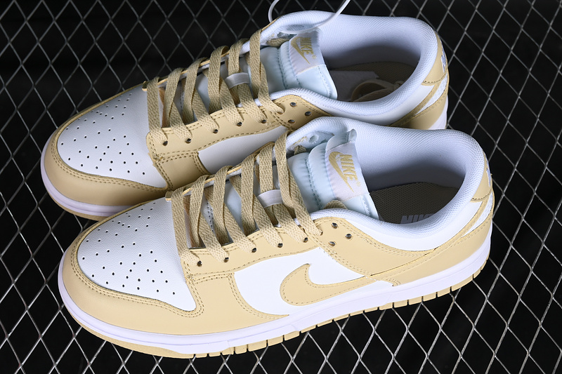 Dunk Low Sb White/Team Gold/Wolf Grey/White 25