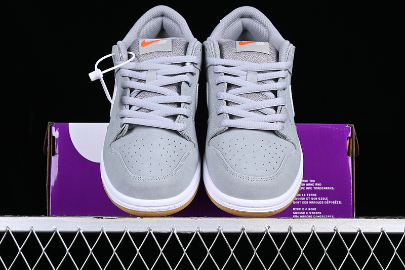 Dunk Low Sb Pro Iso White/Wolf Grey/Pure Platinum/Safety Orange 17