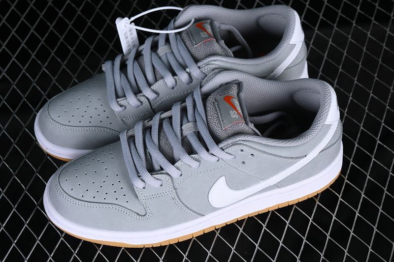 Dunk Low Sb Pro Iso White/Wolf Grey/Pure Platinum/Safety Orange 31