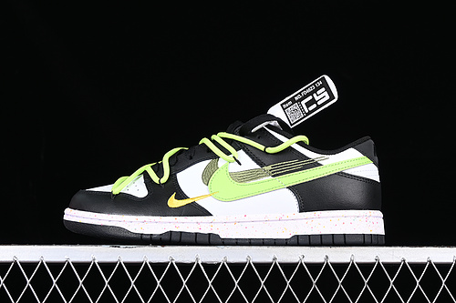 Dunk Low Multi Color White/Black/Green 17