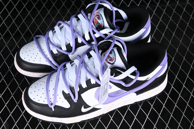 Dunk Low Multi Color White/Black/Purple 5