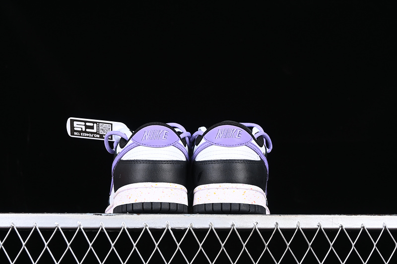 Dunk Low Multi Color White/Black/Purple 25