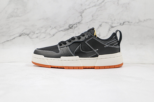 Sb Dunk Low Disrupt Black Gum Black/White/Light Gum Brown 7